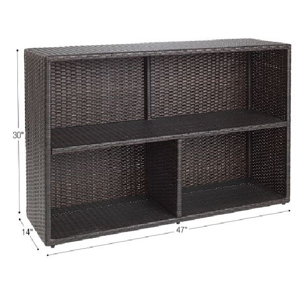 Outdoor Kids Furniture - Wicker Storage Shelf for children- Pluto