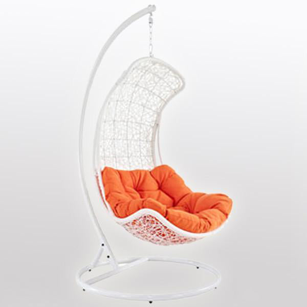 Outdoor Wicker - Swing With Stand - Citrus