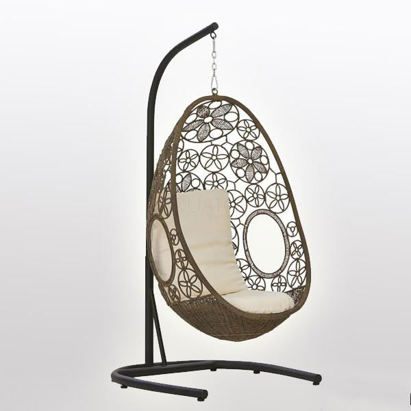 Outdoor Wicker Swing - Flora
