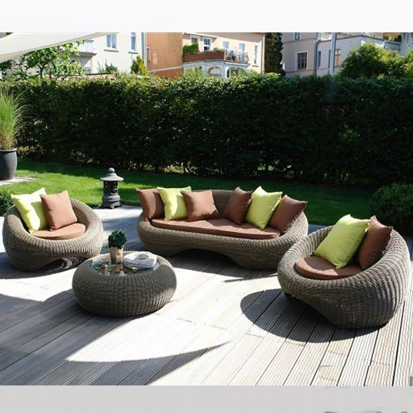 Outdoor furniture Wicker Sofa - Blue Eye