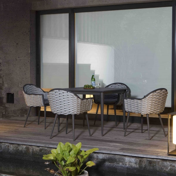  Outdoor Braided & Rope Coffee Set - Nature