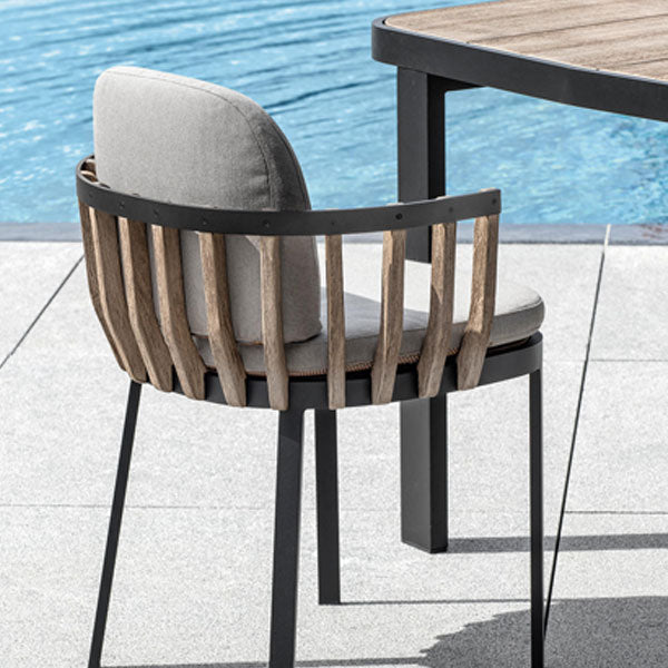 Outdoor Wood & Aluminum - Dining Set - Graphite