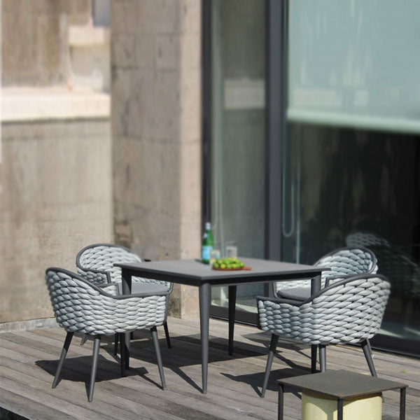  Outdoor Braided & Rope Coffee Set - Nature