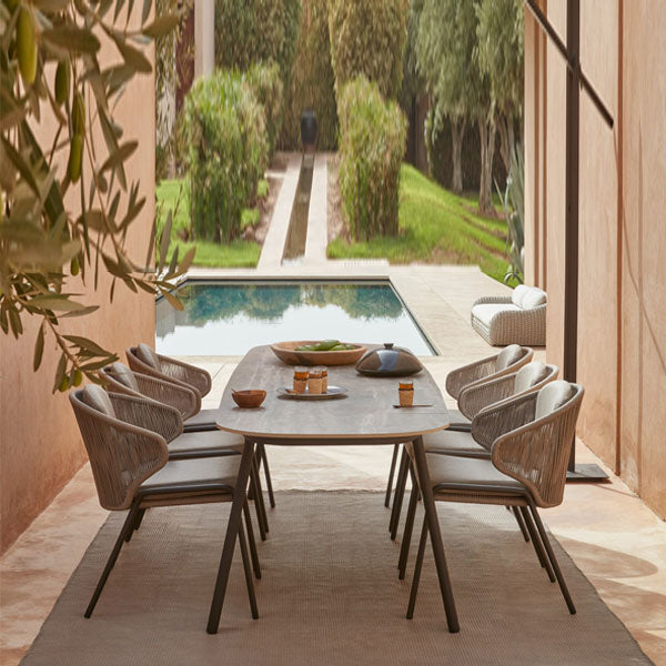 Outdoor Braided & Rope Coffee Set - Boroque X01