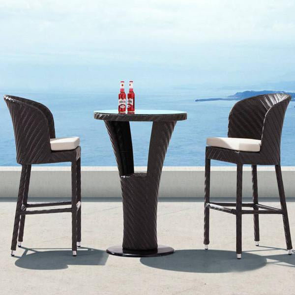 Outdoor Furniture - Wicker Bar Set - Madrid