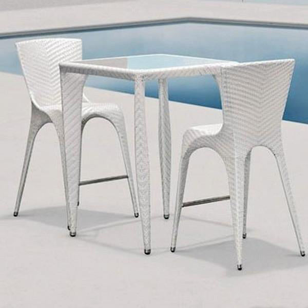 Outdoor Furniture - Wicker Bar Set - Cloud
