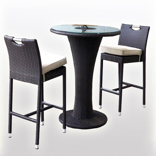 Outdoor Furniture - Wicker Bar Set - Las Vegas