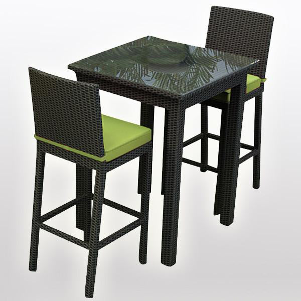 Outdoor Furniture - Wicker Bar Set - Yellowwood