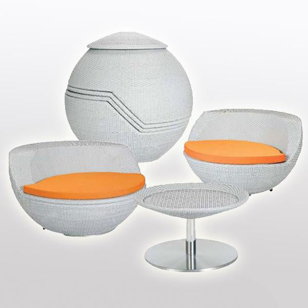 Outdoor Wicker Garden Set - Globe