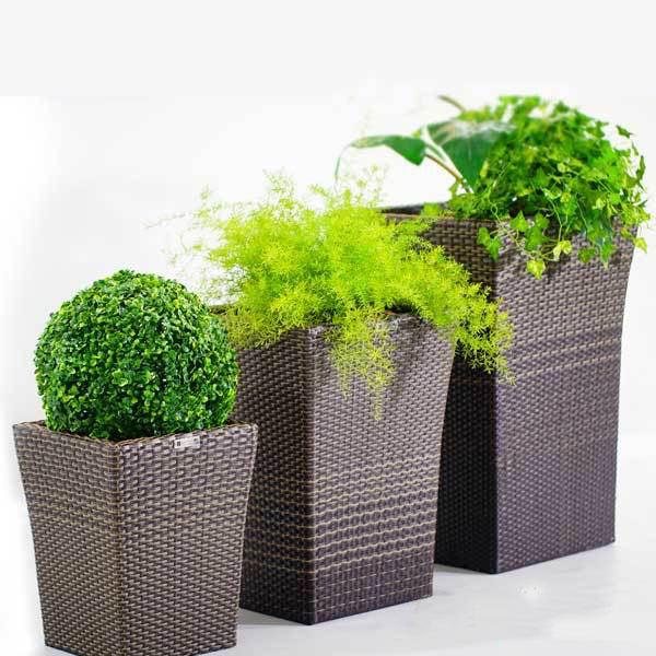 Outdoor Wicker Planter - Blossom