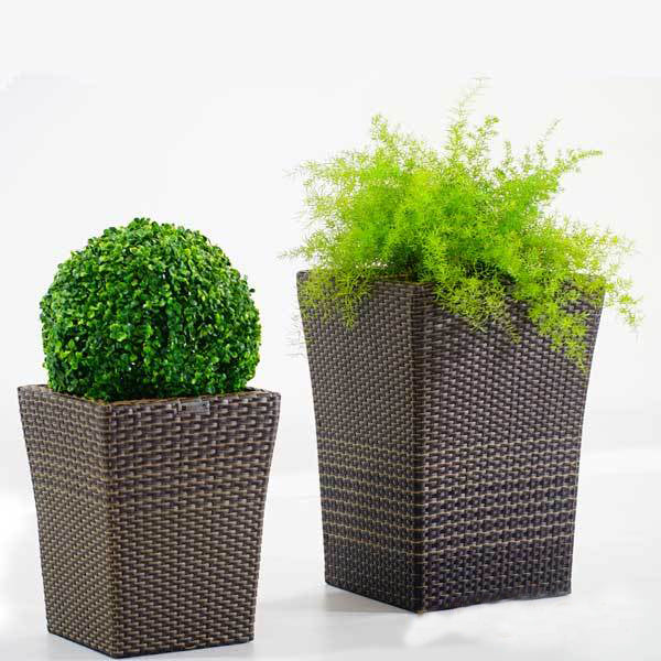 Outdoor Wicker Planter - Blossom